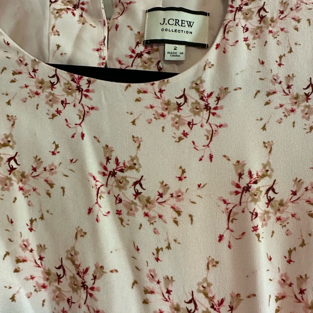 J.crew Collection Ruffle silk dress in freesia floral - Picture 3 of 4